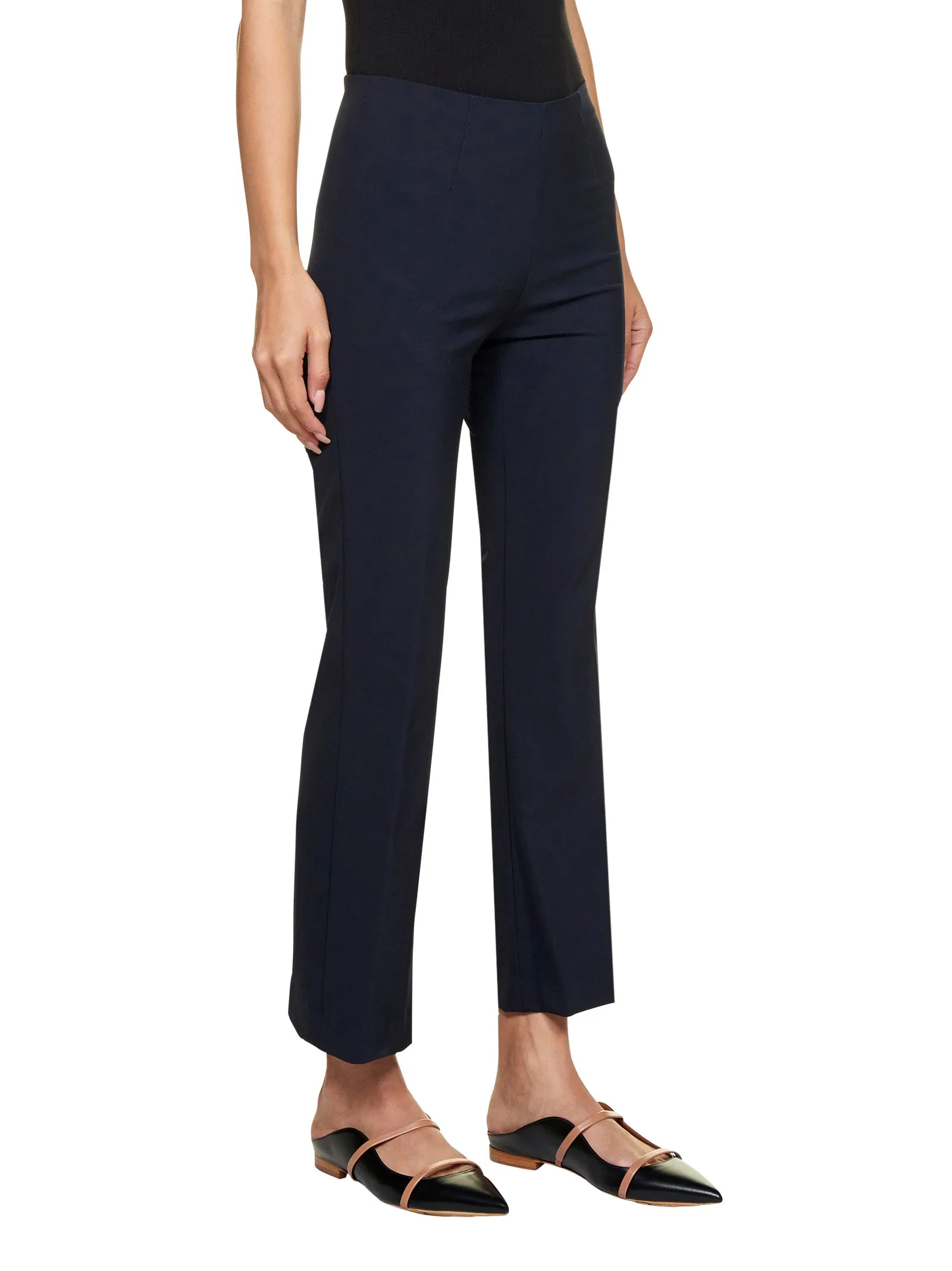 Pt01 Cropped Straight Leg Trousers