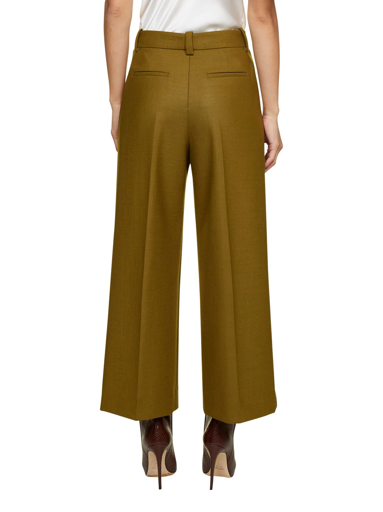 Pt01 Cropped Wide Leg Trousers