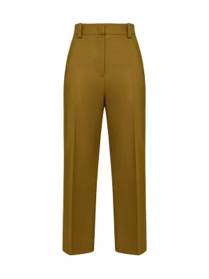 Pt01 Cropped Wide Leg Trousers