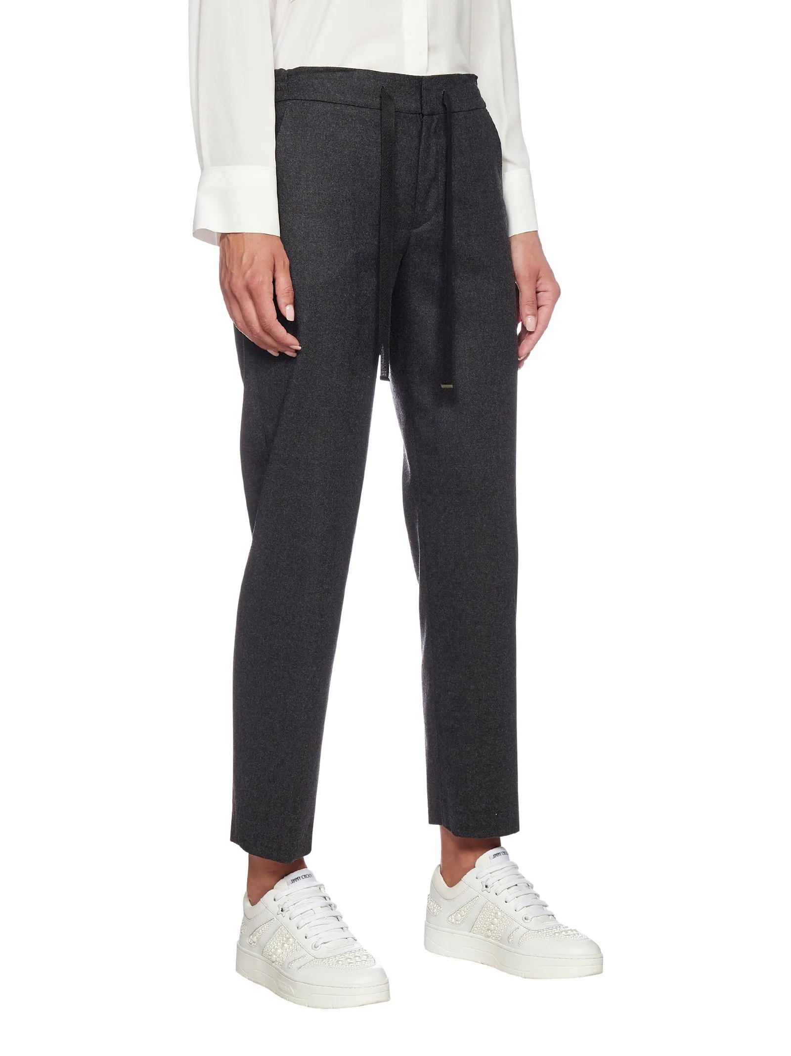 Pt01 Drawstring Cropped Trousers