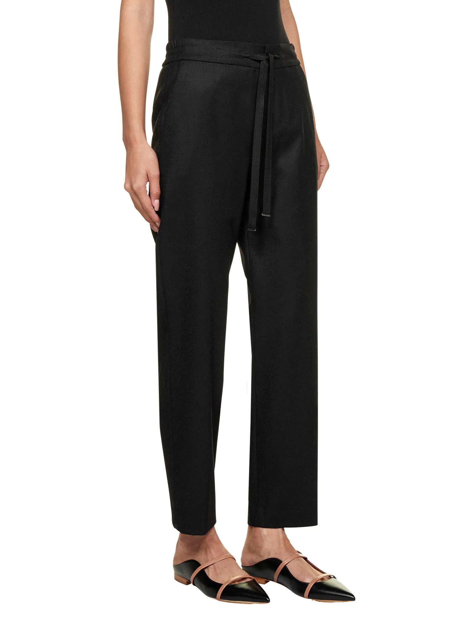 Pt01 Drawstring Cropped Trousers