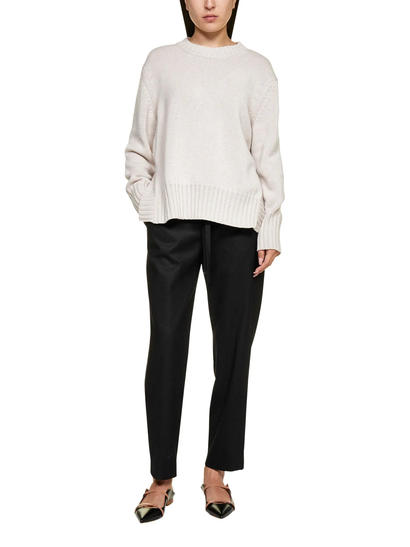 Pt01 Drawstring Cropped Trousers