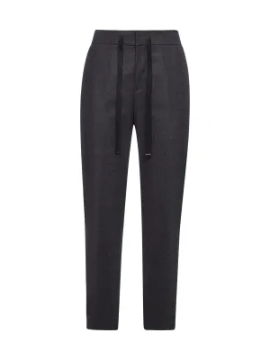 Pt01 Drawstring Cropped Trousers
