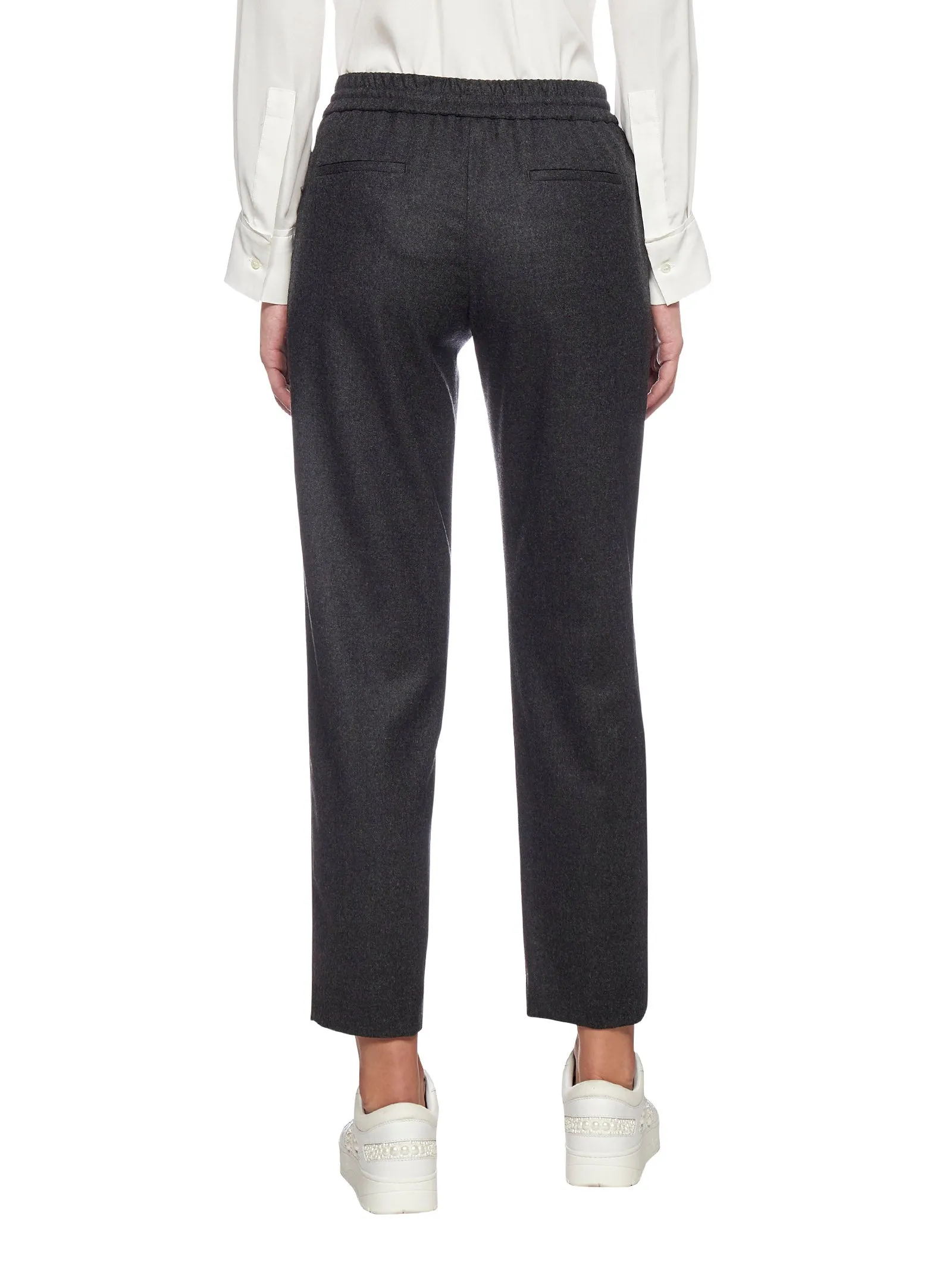 Pt01 Drawstring Cropped Trousers