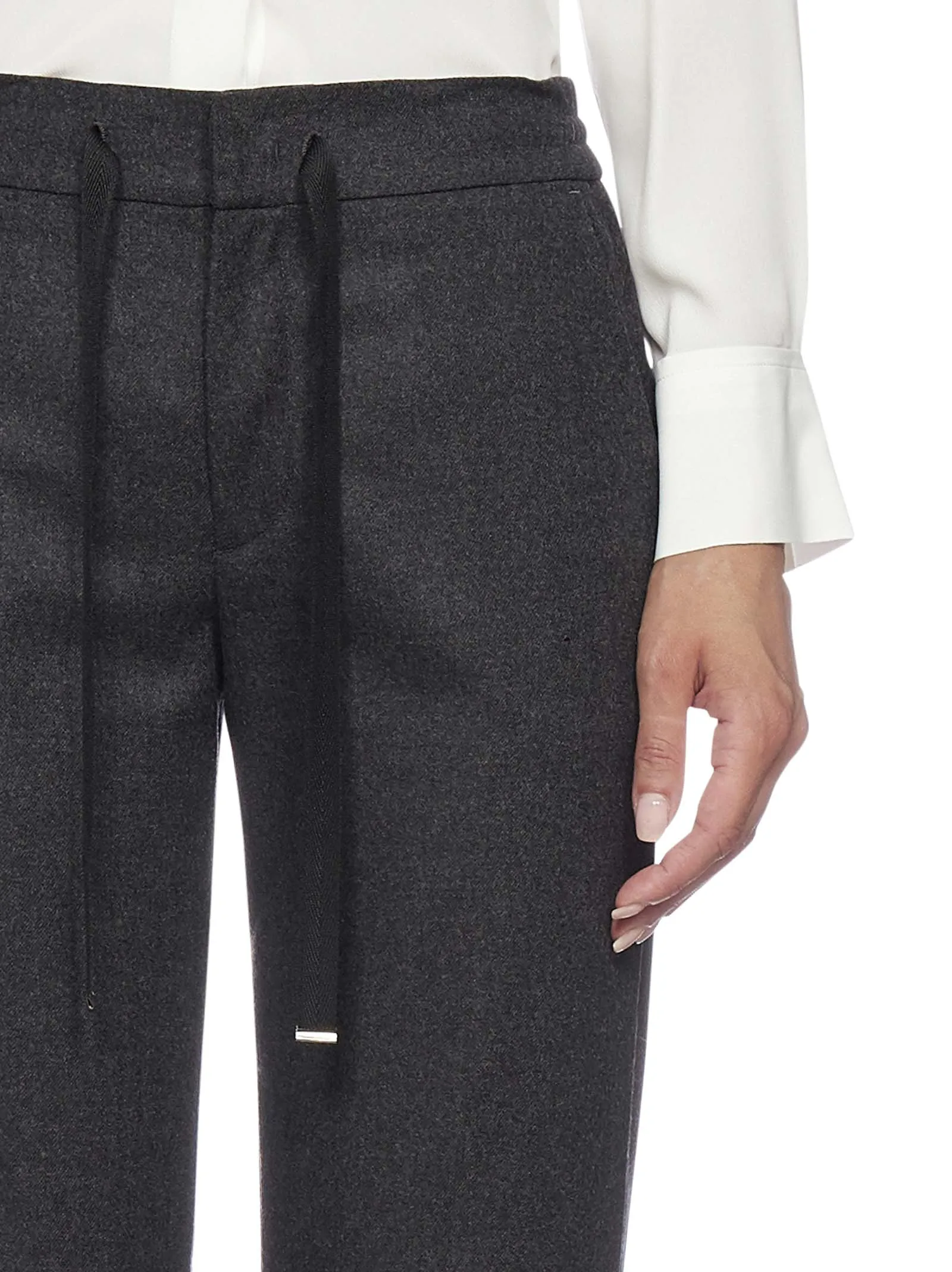 Pt01 Drawstring Cropped Trousers
