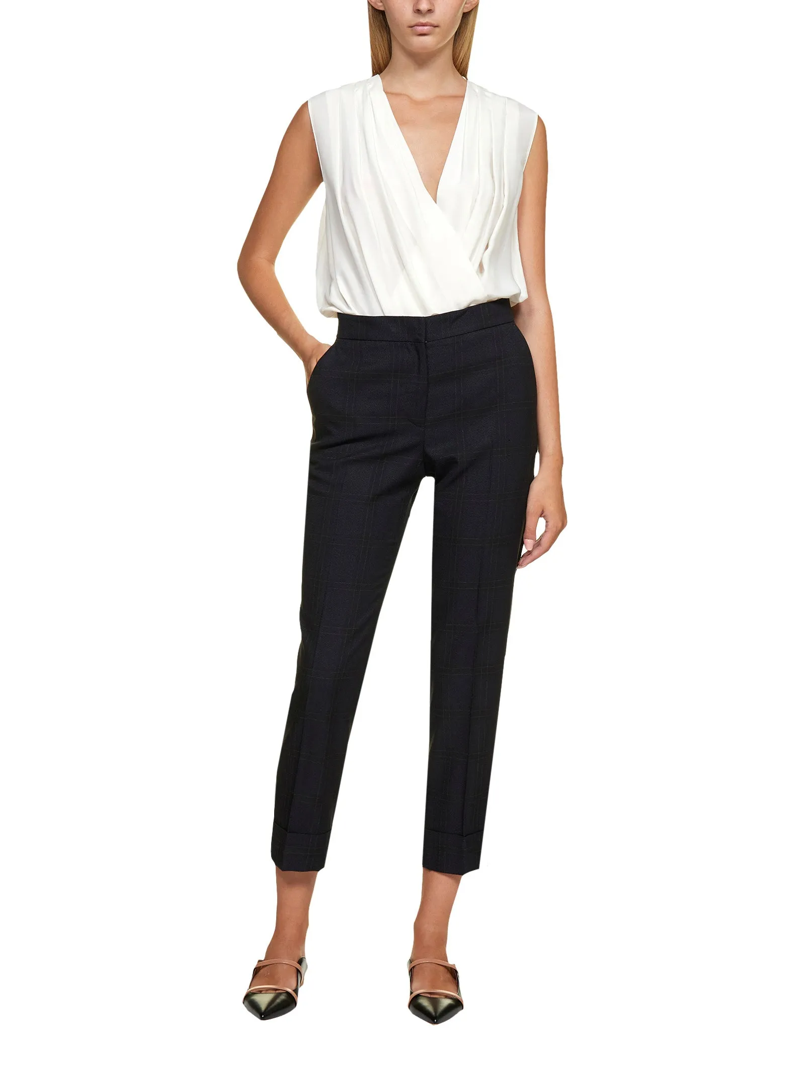 Pt01 High Waist Tailored Trousers