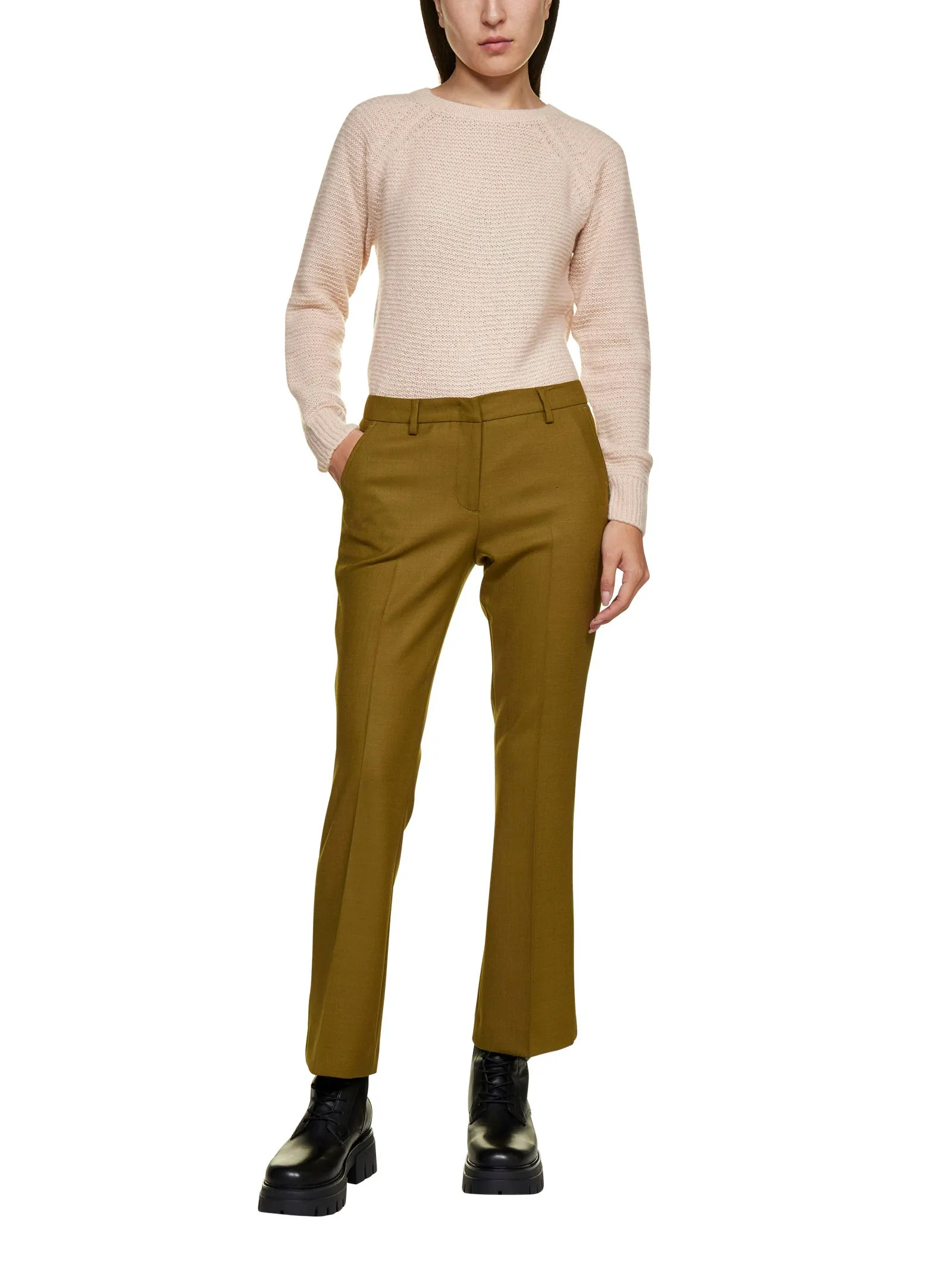 Pt01 Mid Rise Cropped Trousers