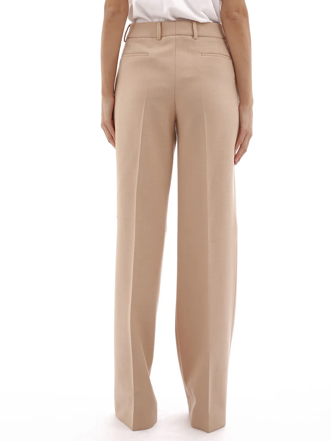 Pt01 Pleat-Detailed Straight Leg Trousers
