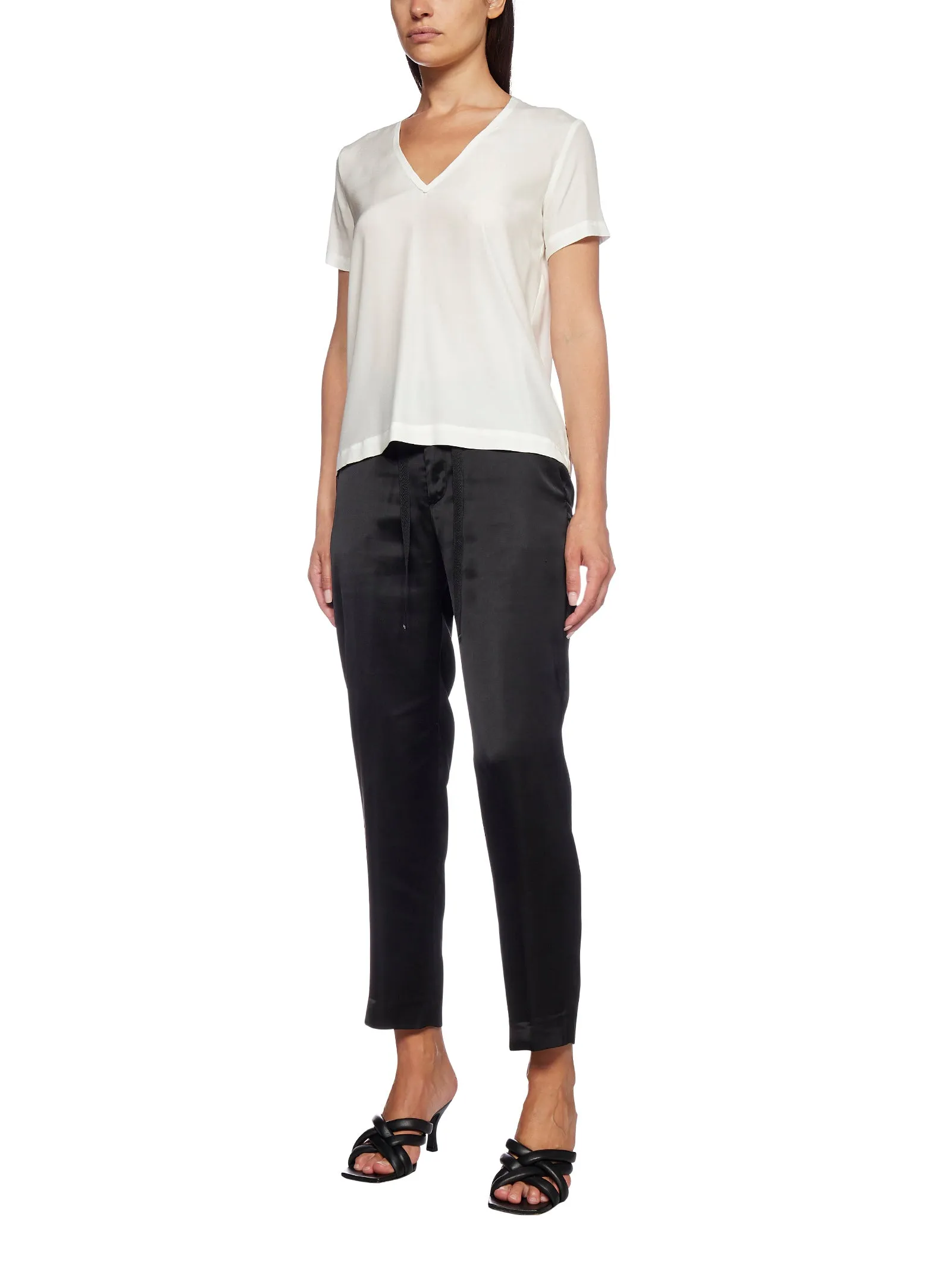 Pt01 Satin Cropped Pants