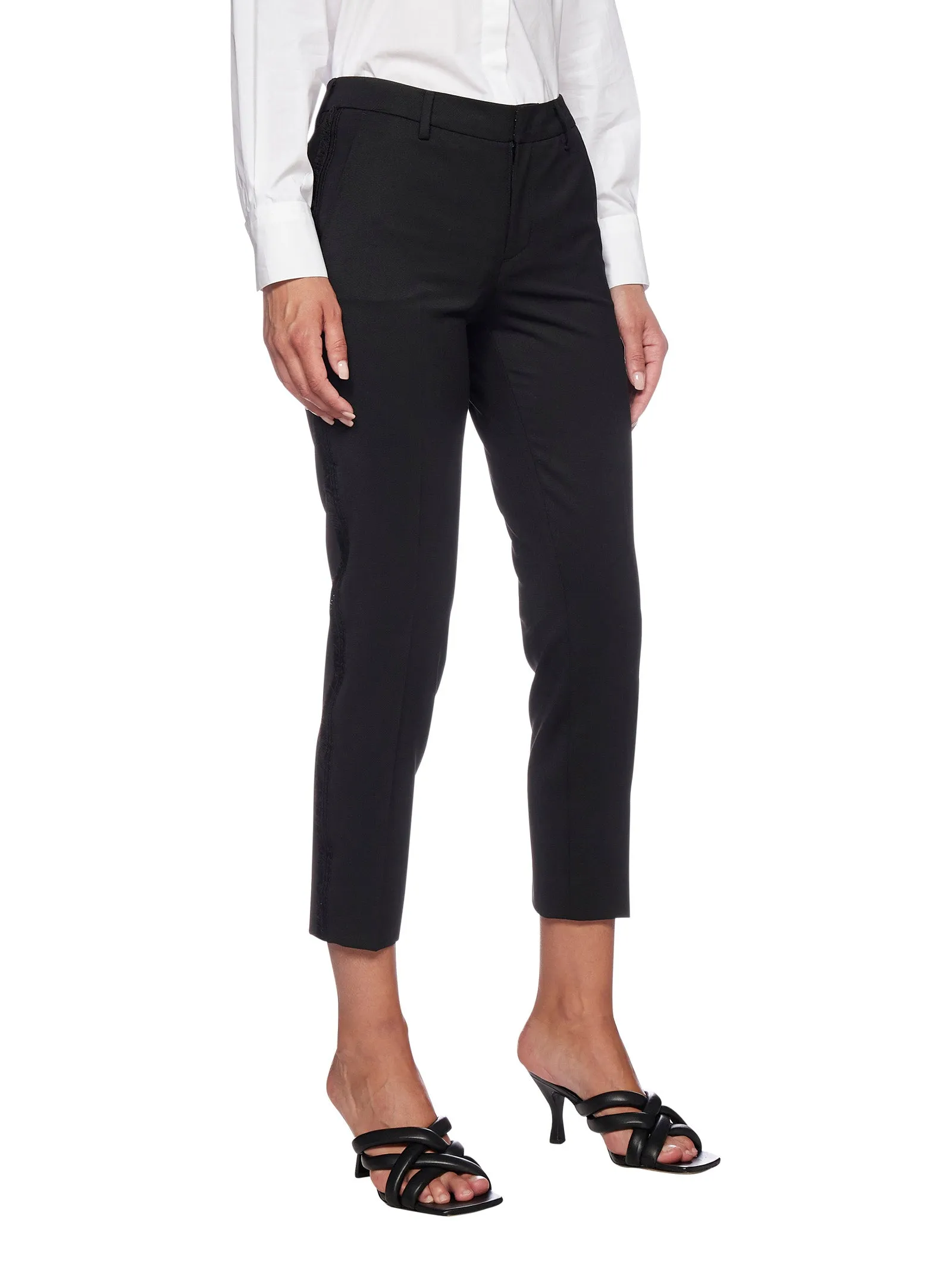 Pt01 Slim Fit Cropped Trousers
