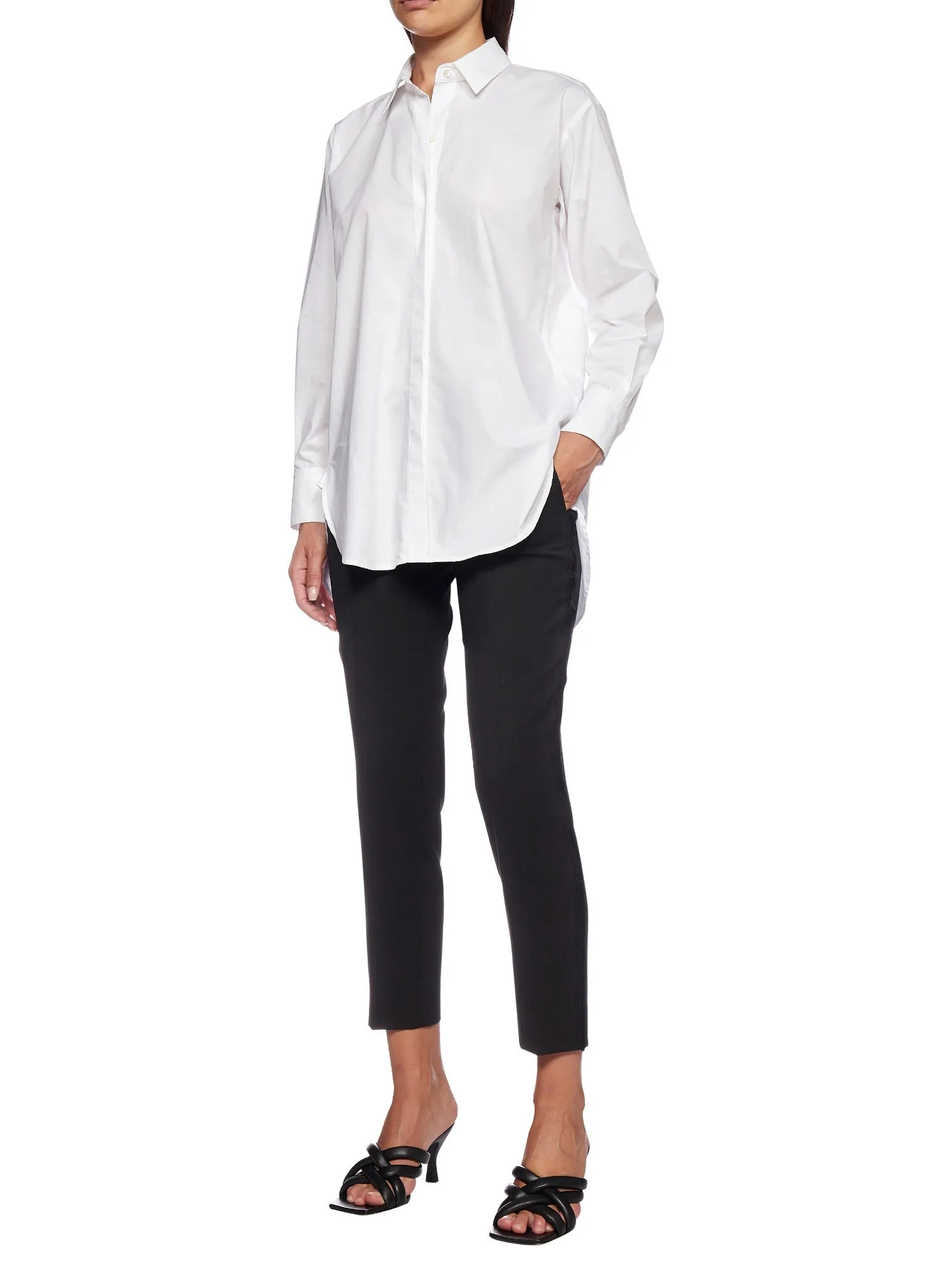 Pt01 Slim Fit Cropped Trousers