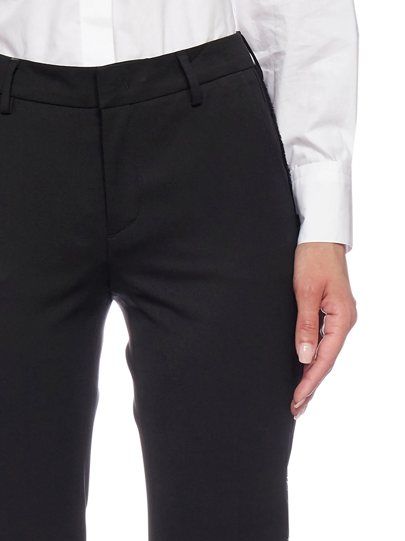 Pt01 Slim Fit Cropped Trousers