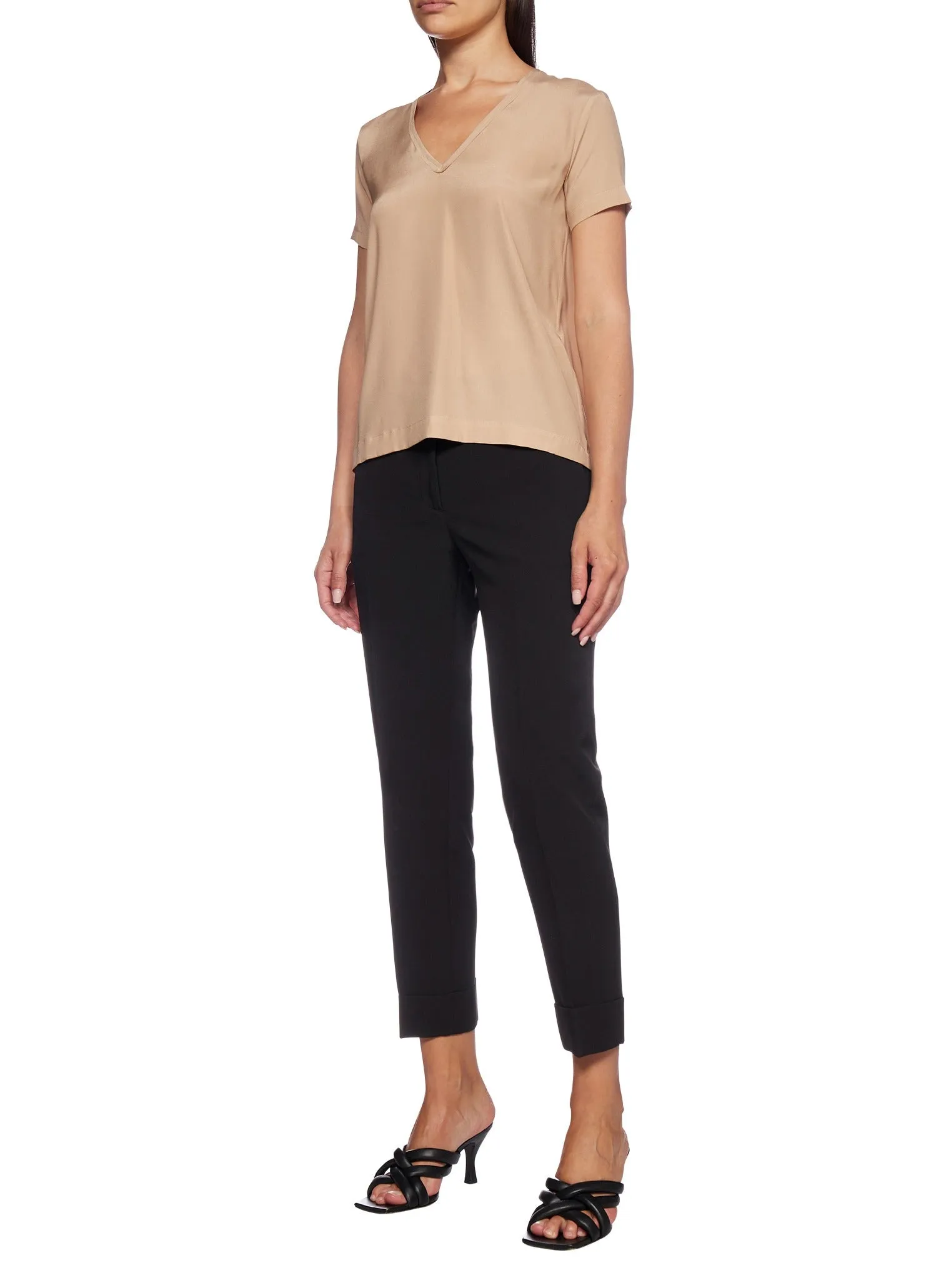 Pt01 Stretch Cropped Trousers
