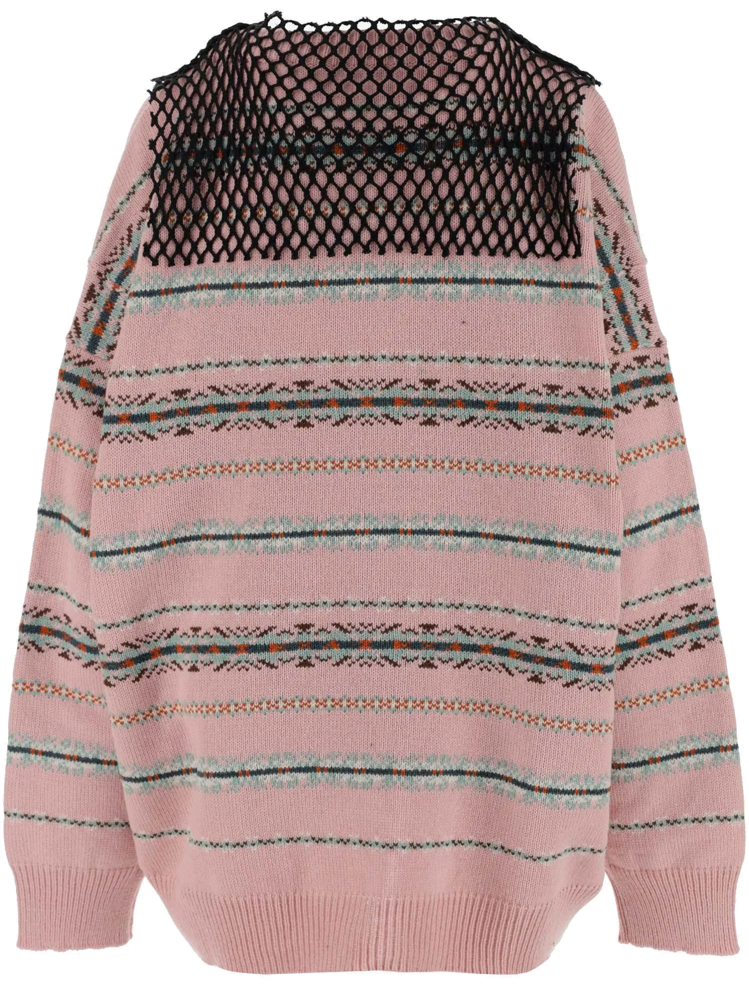 Raf Simons Mesh Detailed Knit Jumper