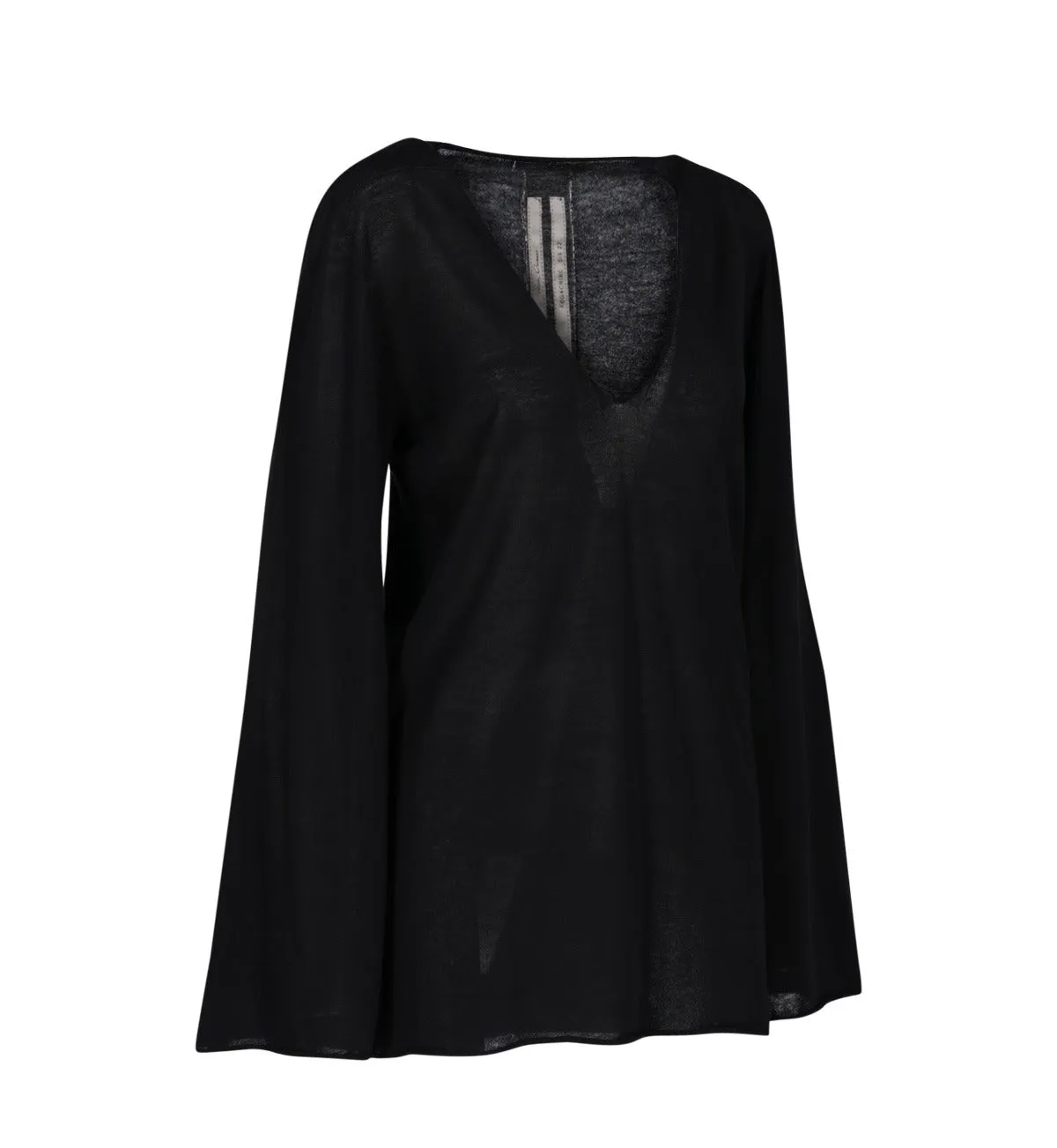 Rick Owens Flared Sleeved V-Neck Sweater
