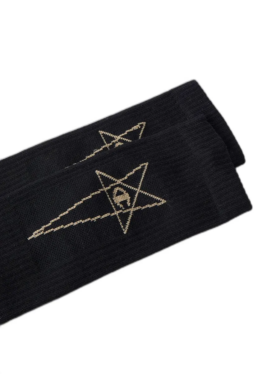 Rick Owens X Champion Pentagram Logo Socks