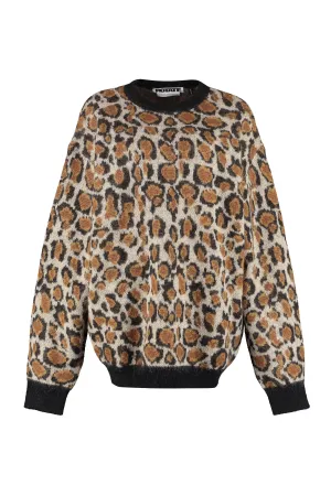 ROTATE Leopard Knit Jumper