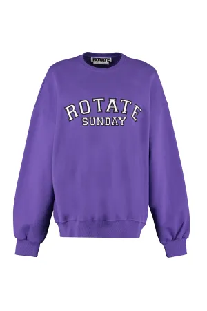 ROTATE Logo Printed Crewneck Sweater