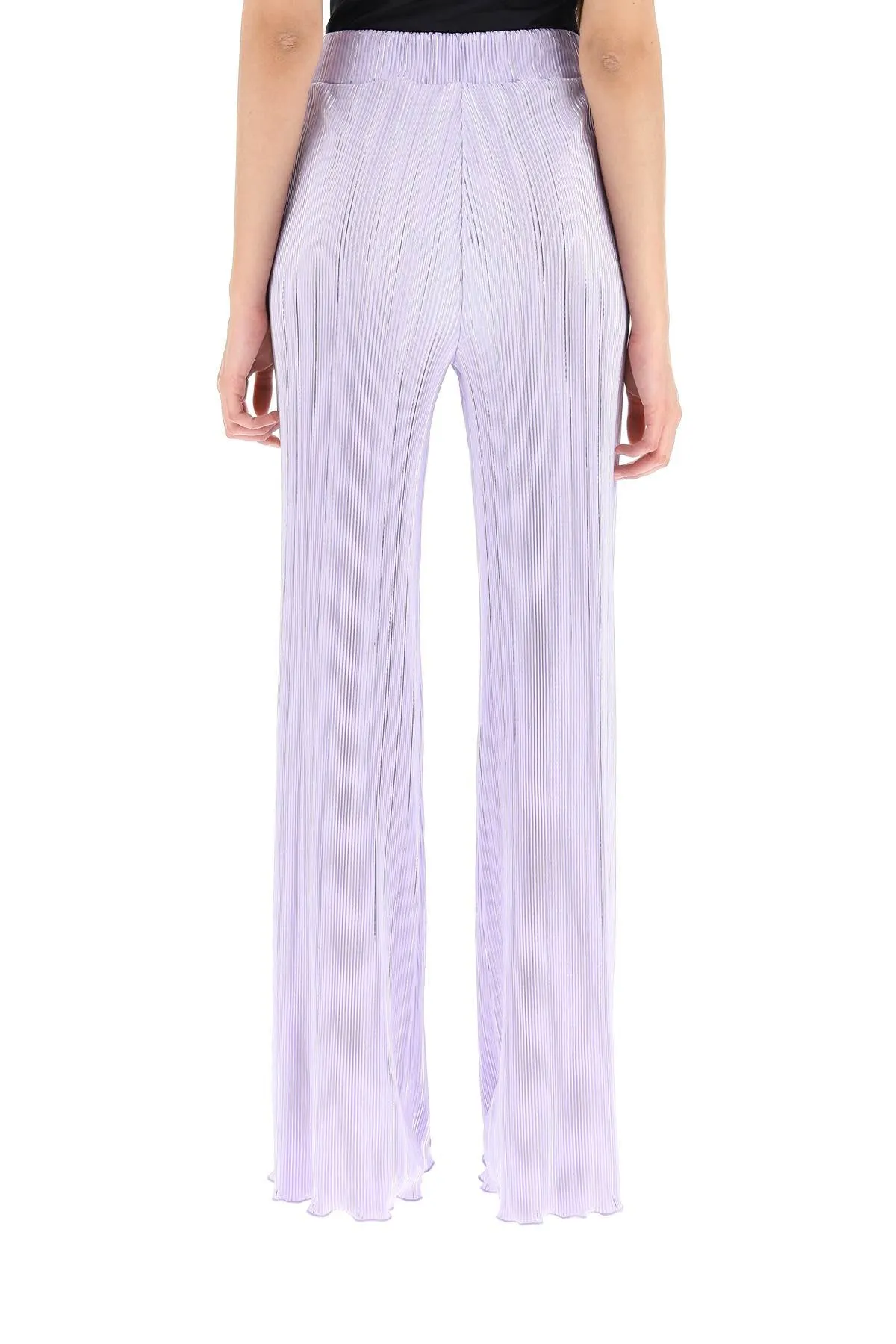 ROTATE Satin Pleated Trousers