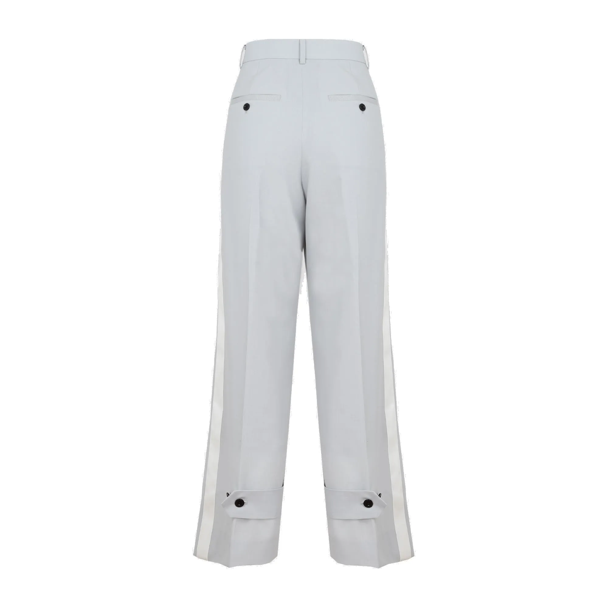 Sacai High Waist Straight Leg Tailored Pants