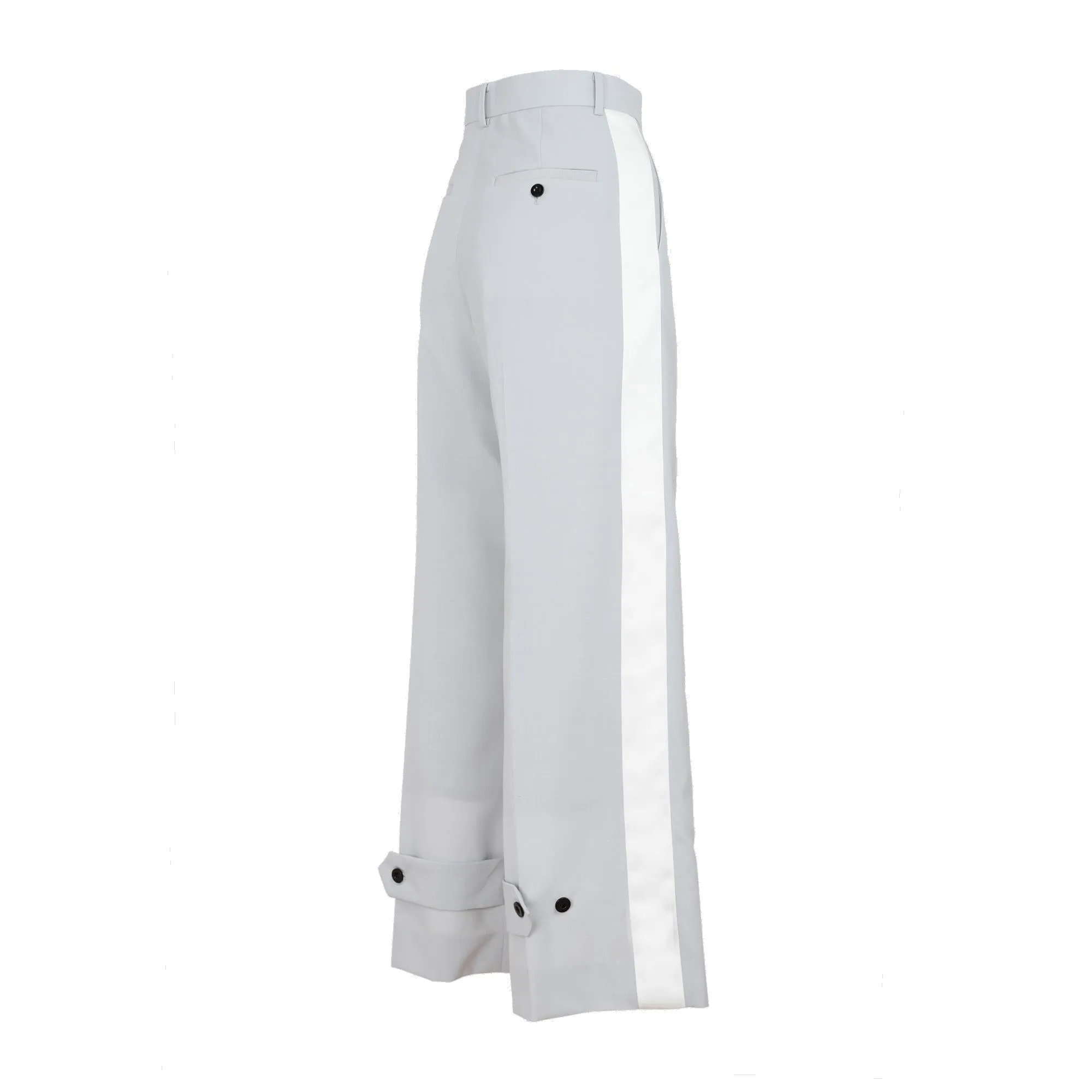 Sacai High Waist Straight Leg Tailored Pants