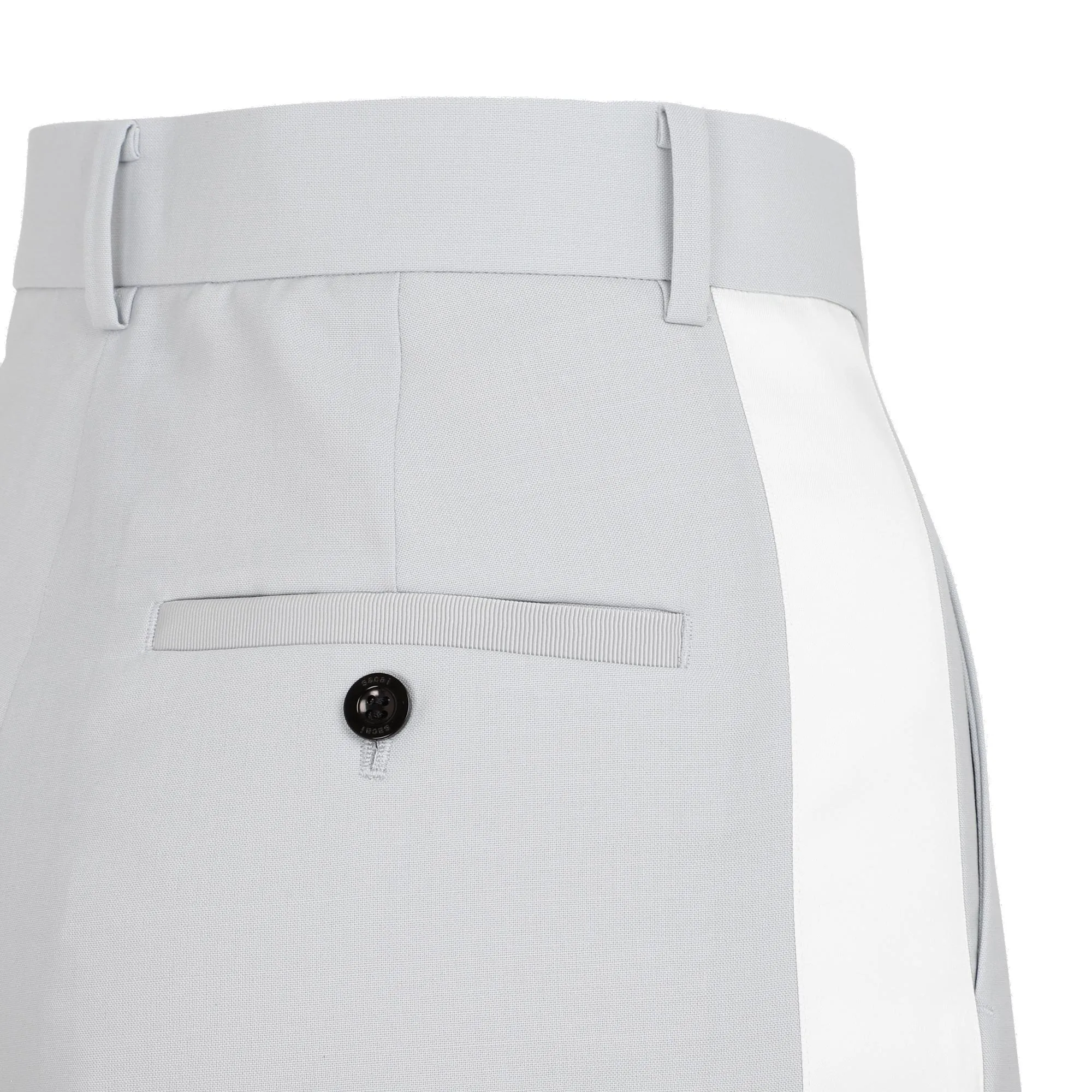 Sacai High Waist Straight Leg Tailored Pants