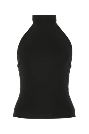 Saint Laurent Open Back Sleeveless Knit Top