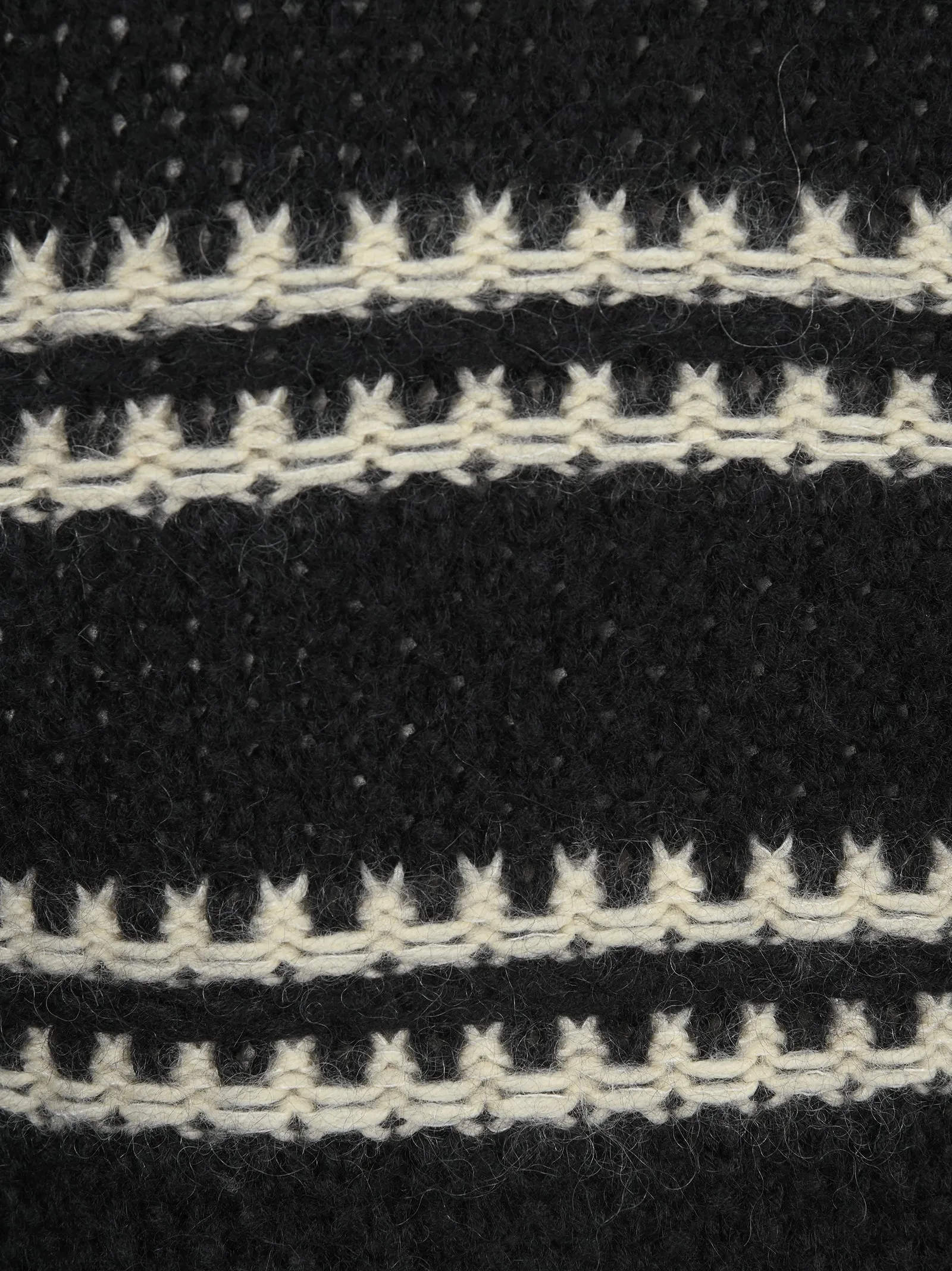 Saint Laurent Striped Turtleneck Knit Jumper