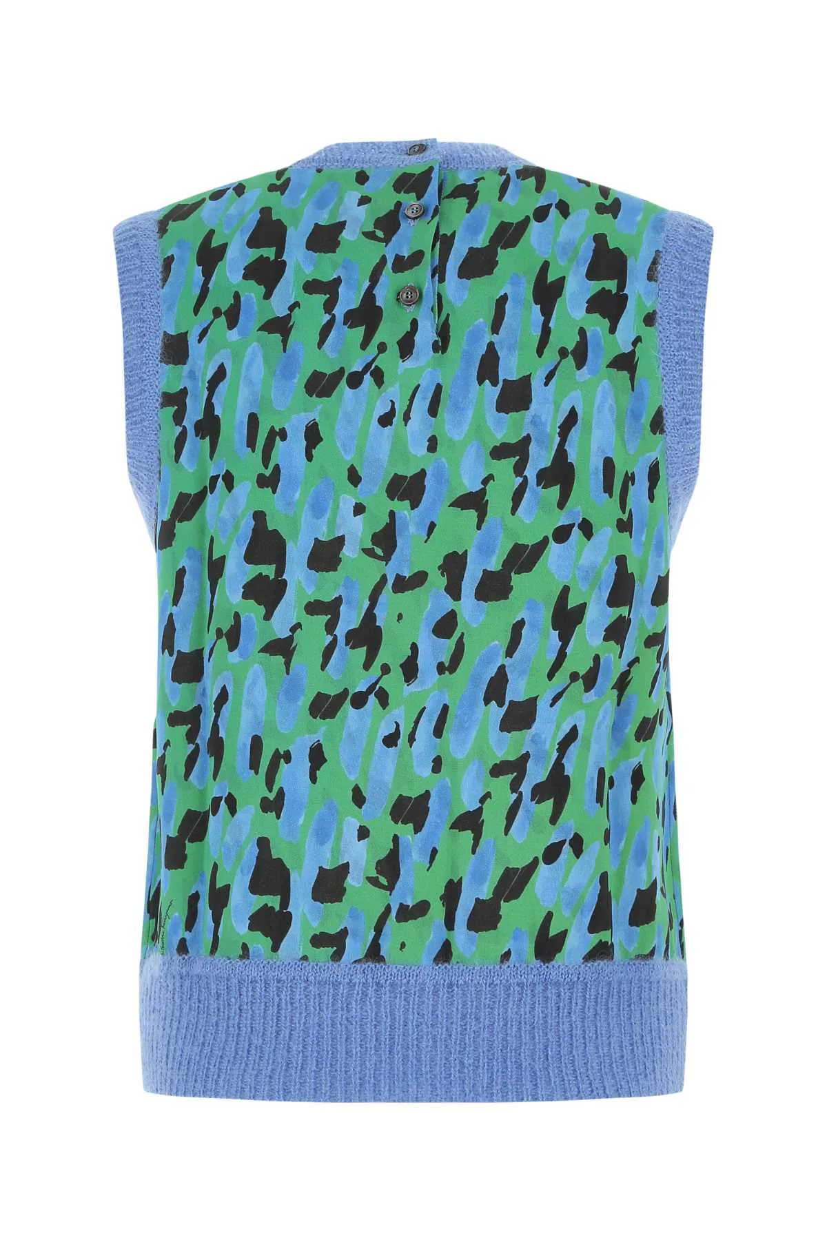 Salvatore Ferragamo Leopard Printed Knit Vest