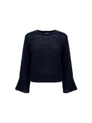 See By Chlo Bell Sleeved Cropped Sweater