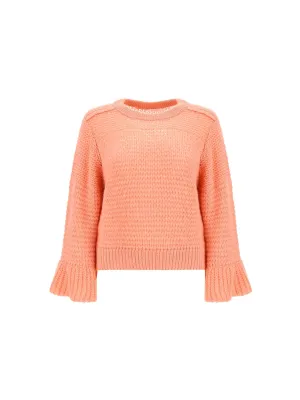 See By Chlo Bell Sleeved Cropped Sweater