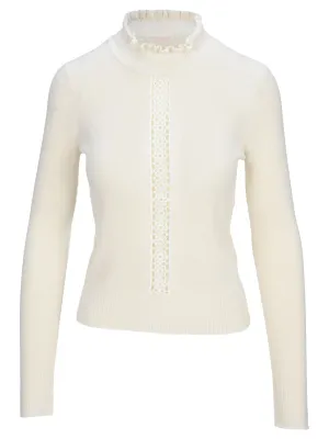 See By Chlo Frill Neck Knitted Sweater