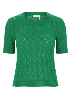 See By Chlo Short Sleeved Crewneck Sweater