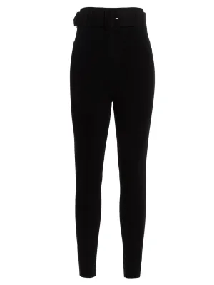 Self-Portrait Belted Tapered Pants