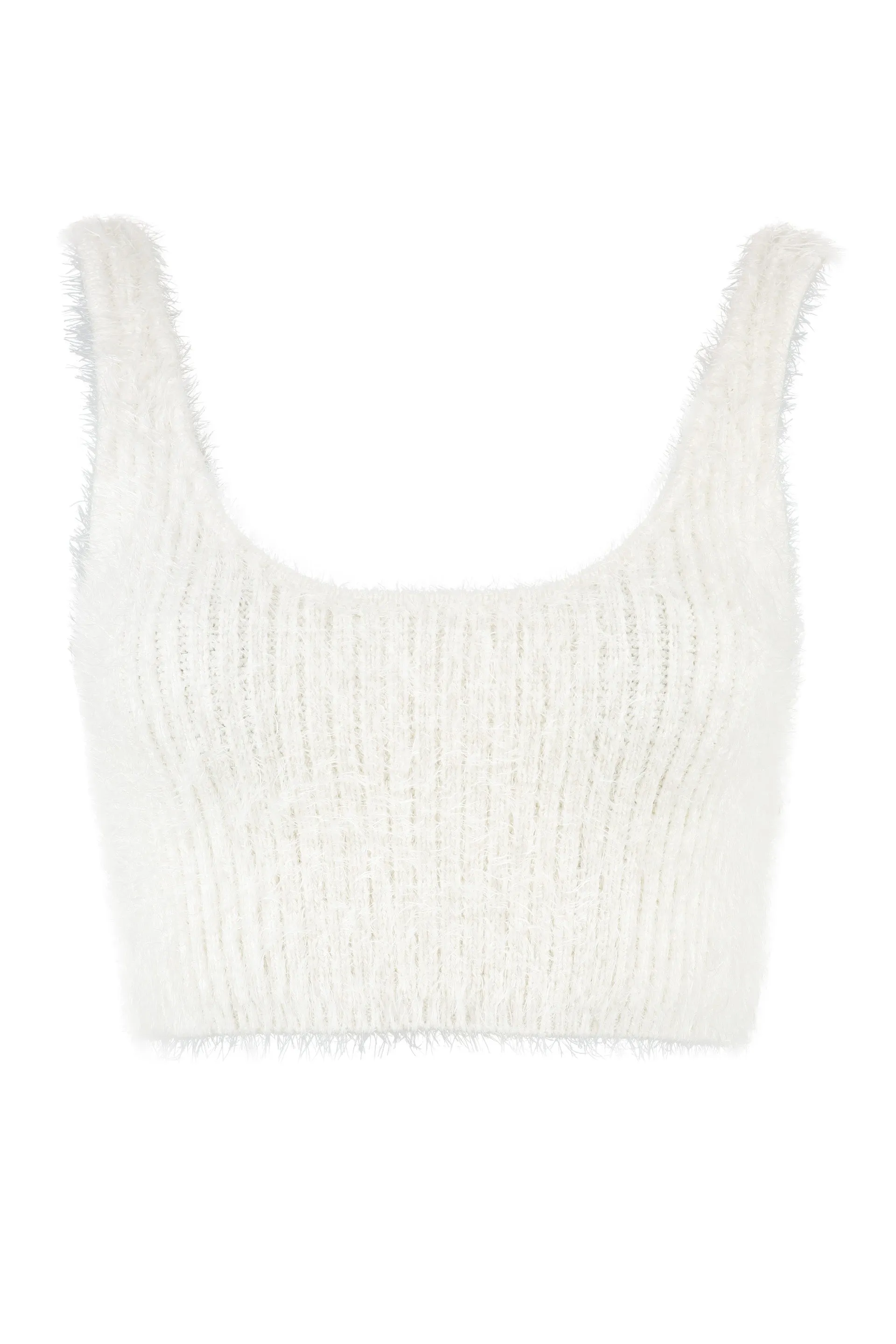 Self-Portrait Cropped Sleeveless Knit Top