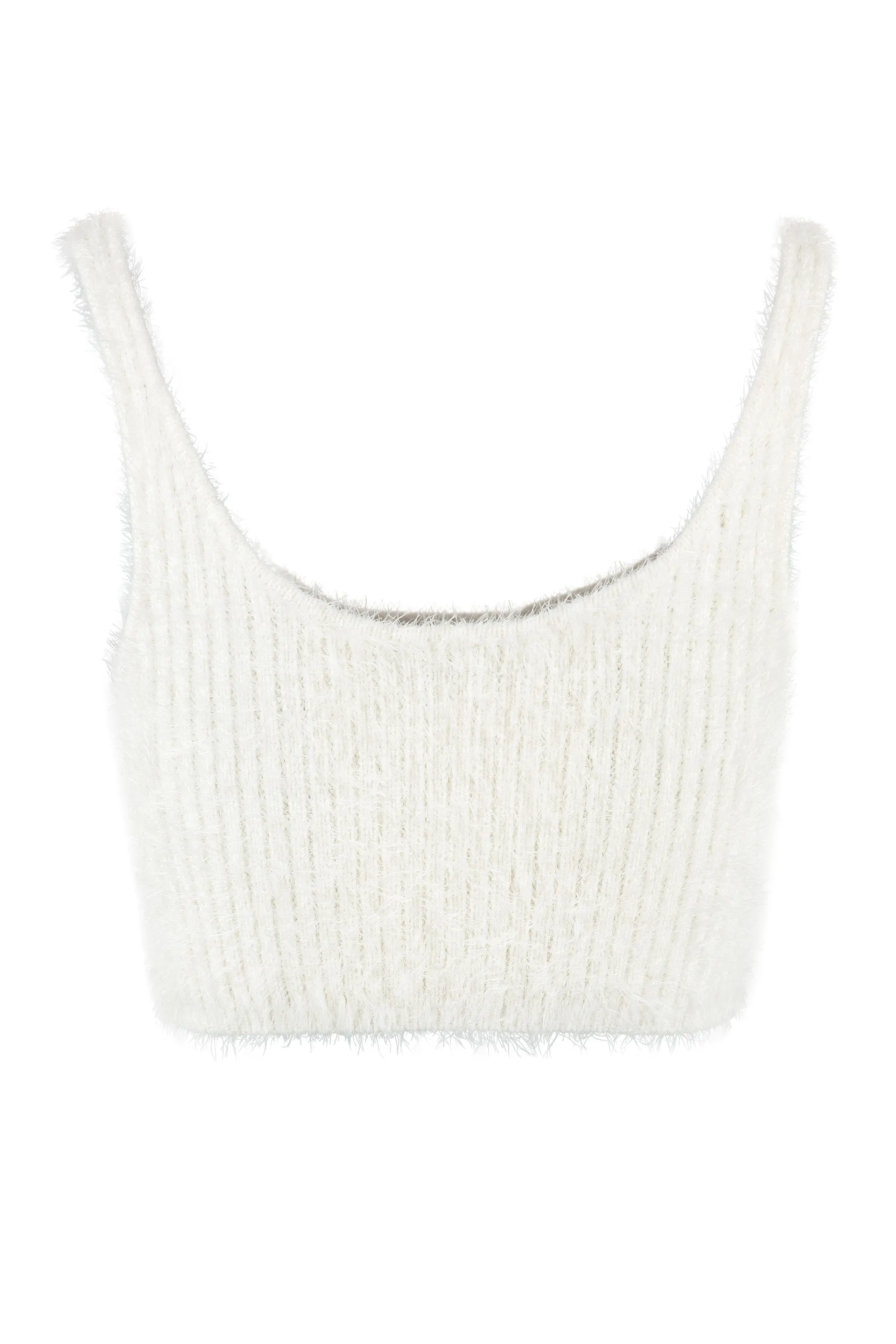 Self-Portrait Cropped Sleeveless Knit Top