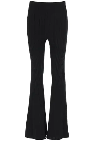Self-Portrait Flared Leg Knit Trousers