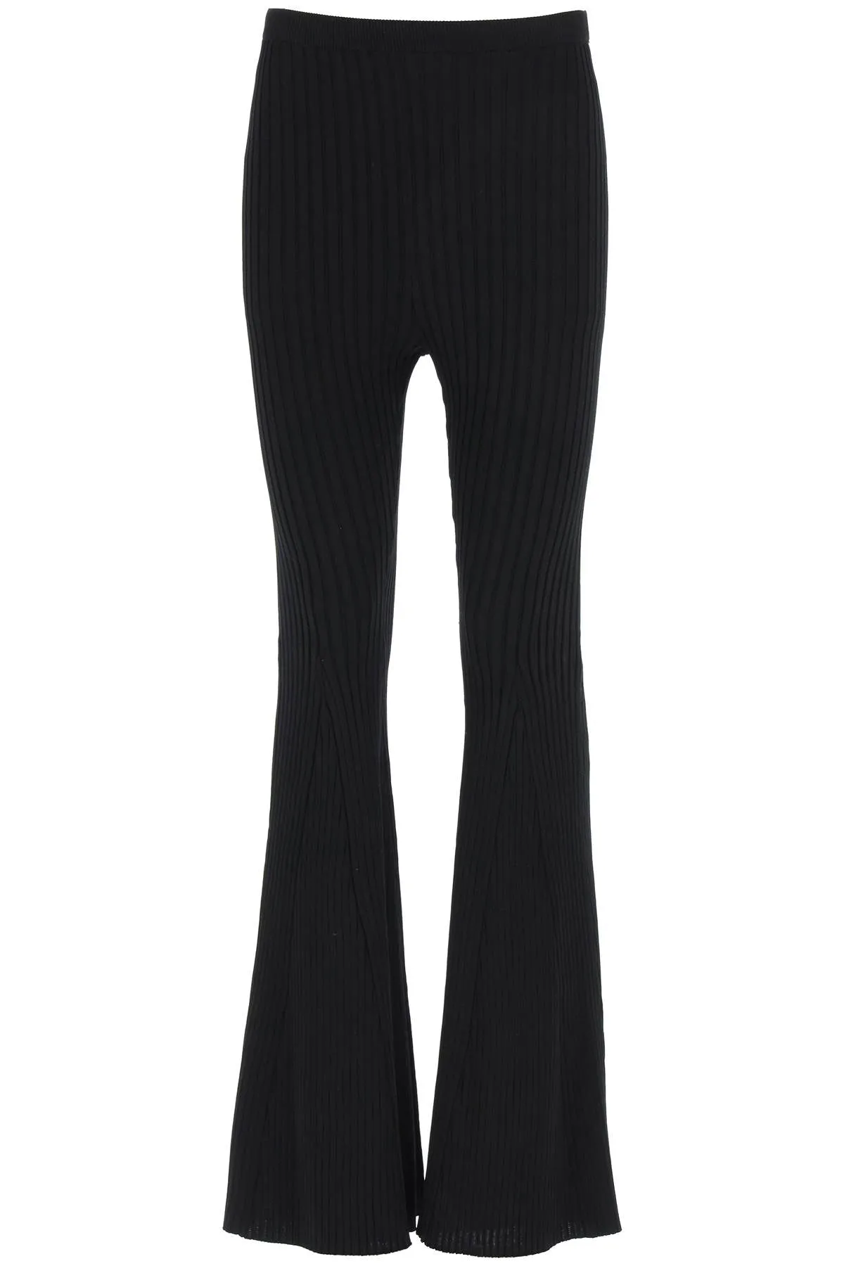 Self-Portrait Flared Leg Knit Trousers