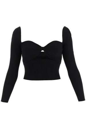 Self-Portrait Knit Rib Top