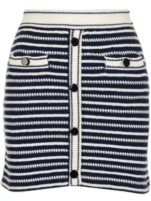 Self-Portrait Rope Knit Mini Skirt