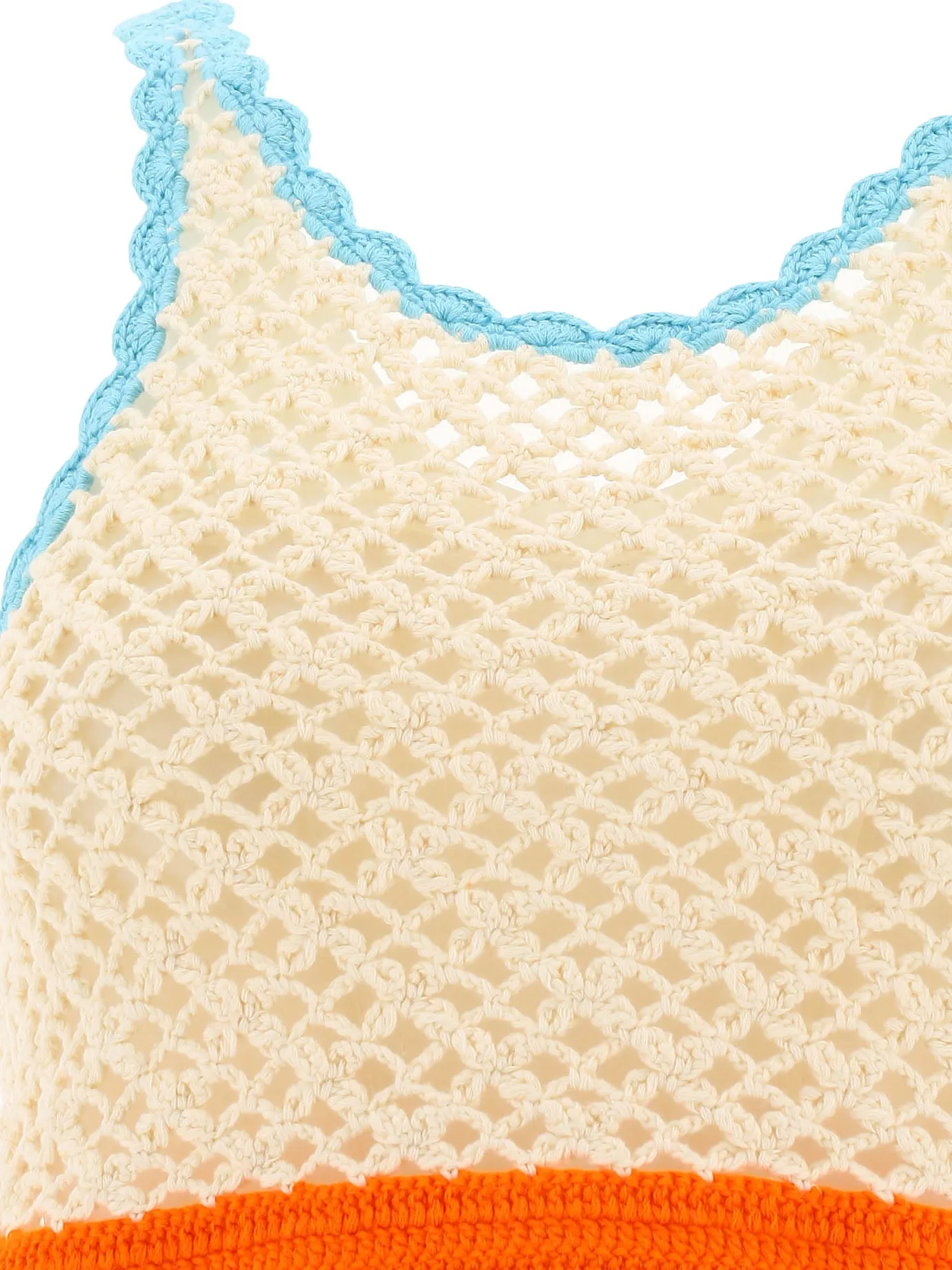 Sportmax Crochet-Knit Cropped Top