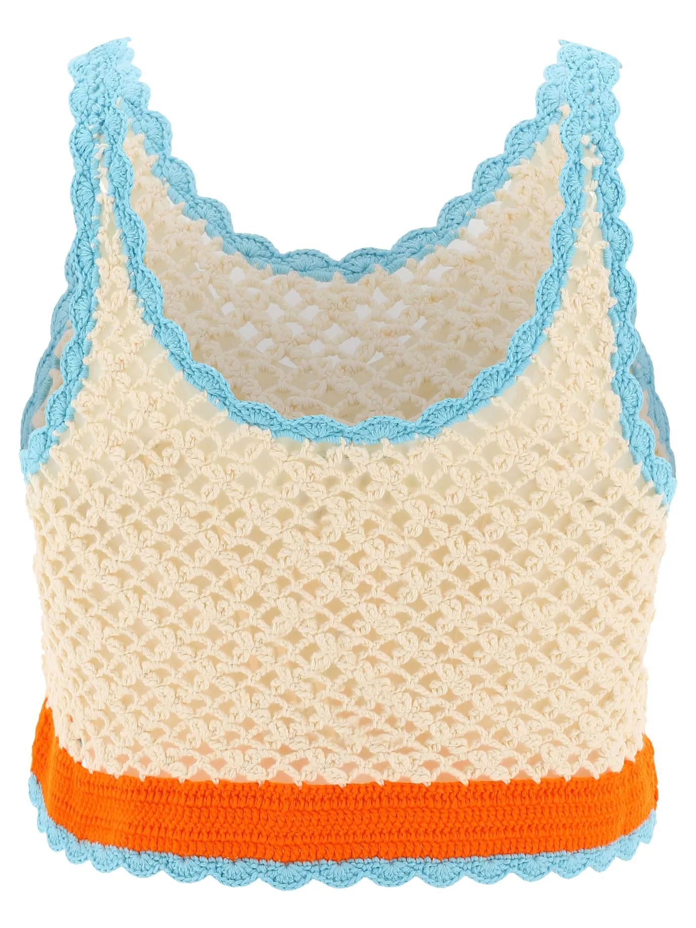 Sportmax Crochet-Knit Cropped Top