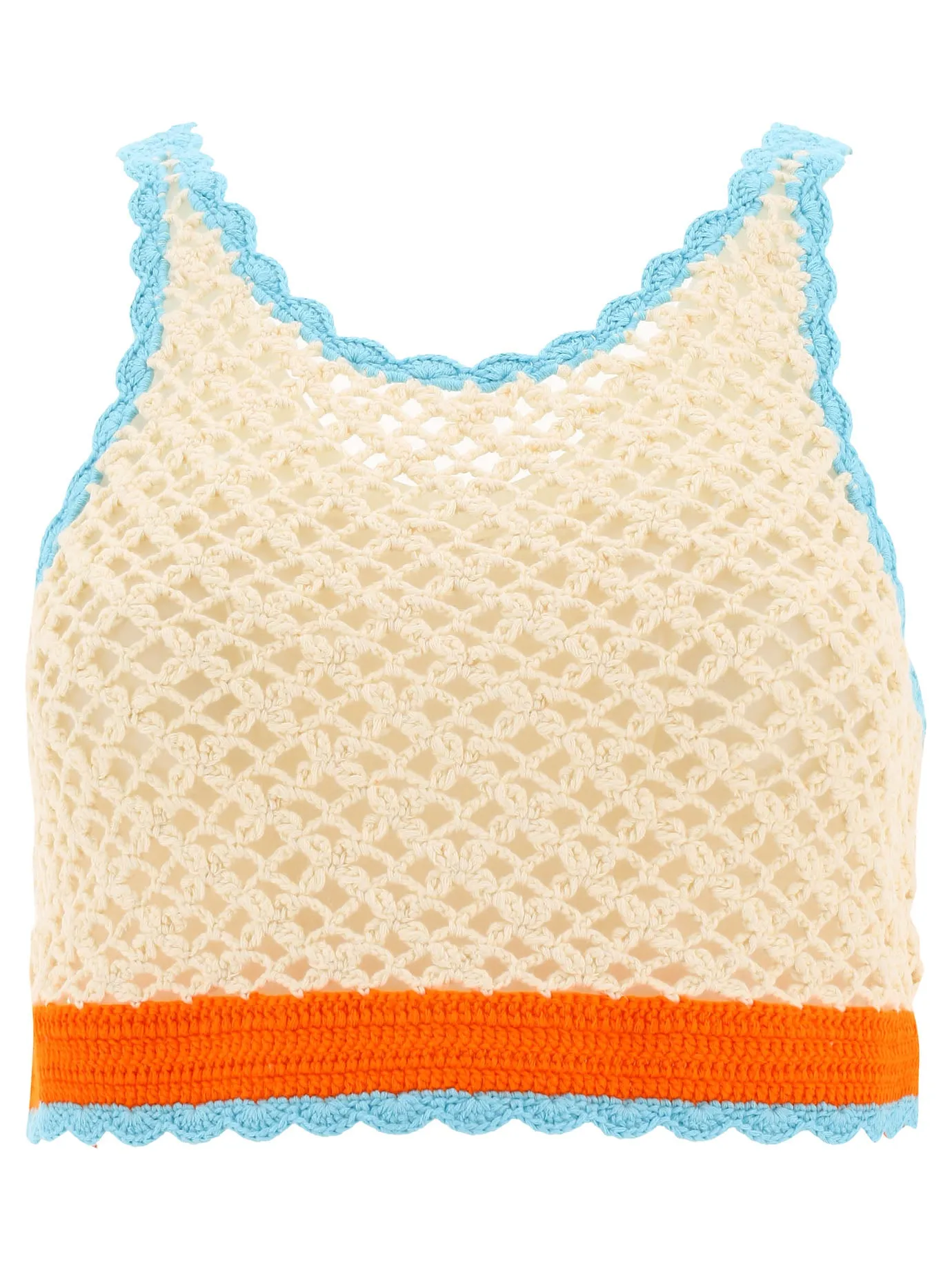 Sportmax Crochet-Knit Cropped Top