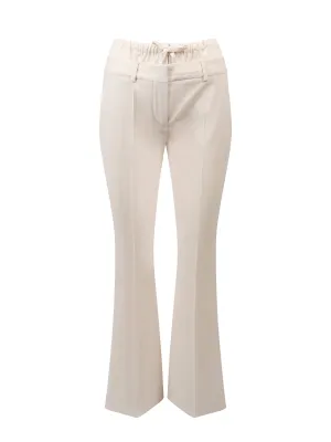 Sportmax Nilly Flared Drawstring Pants