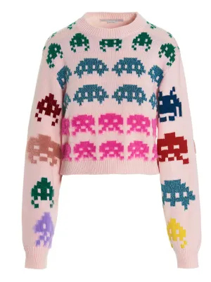 Stella McCartney Gamer Cropped Knit Sweater