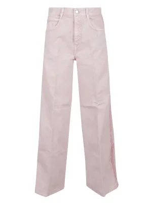 Stella McCartney Logo Patch Flared Denim Pants