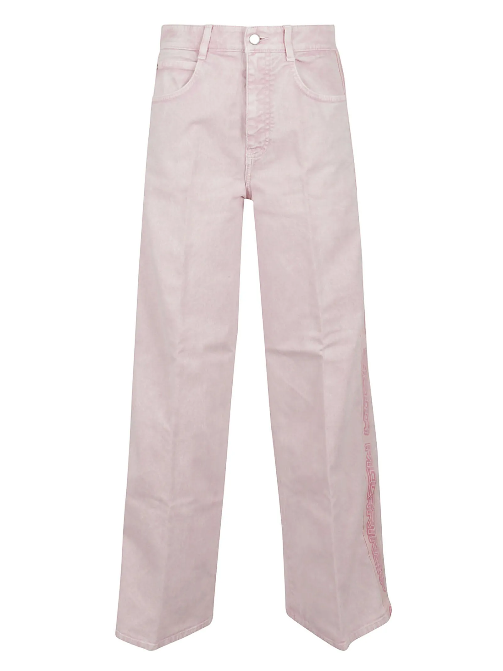 Stella McCartney Logo Patch Flared Denim Pants