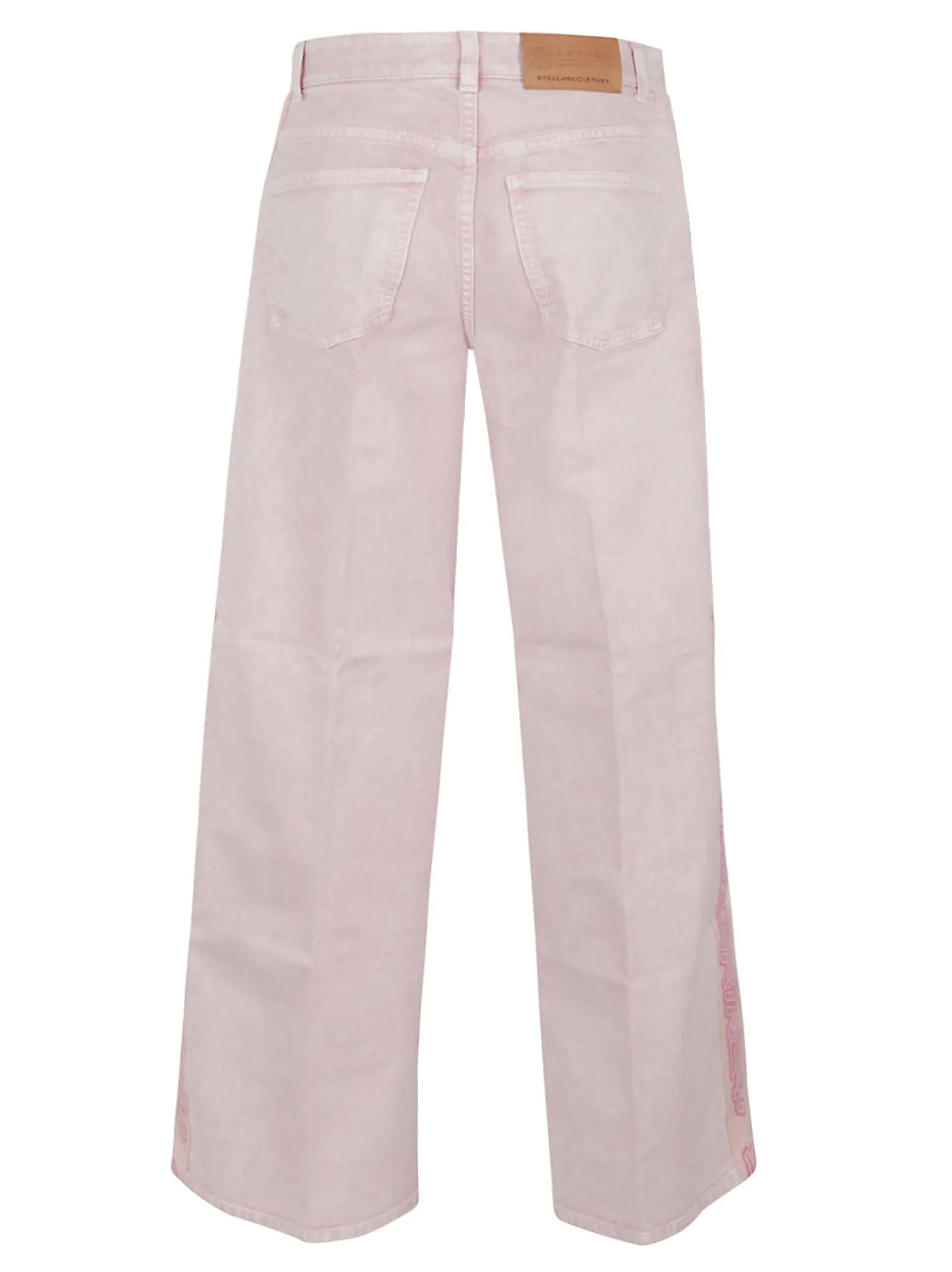Stella McCartney Logo Patch Flared Denim Pants