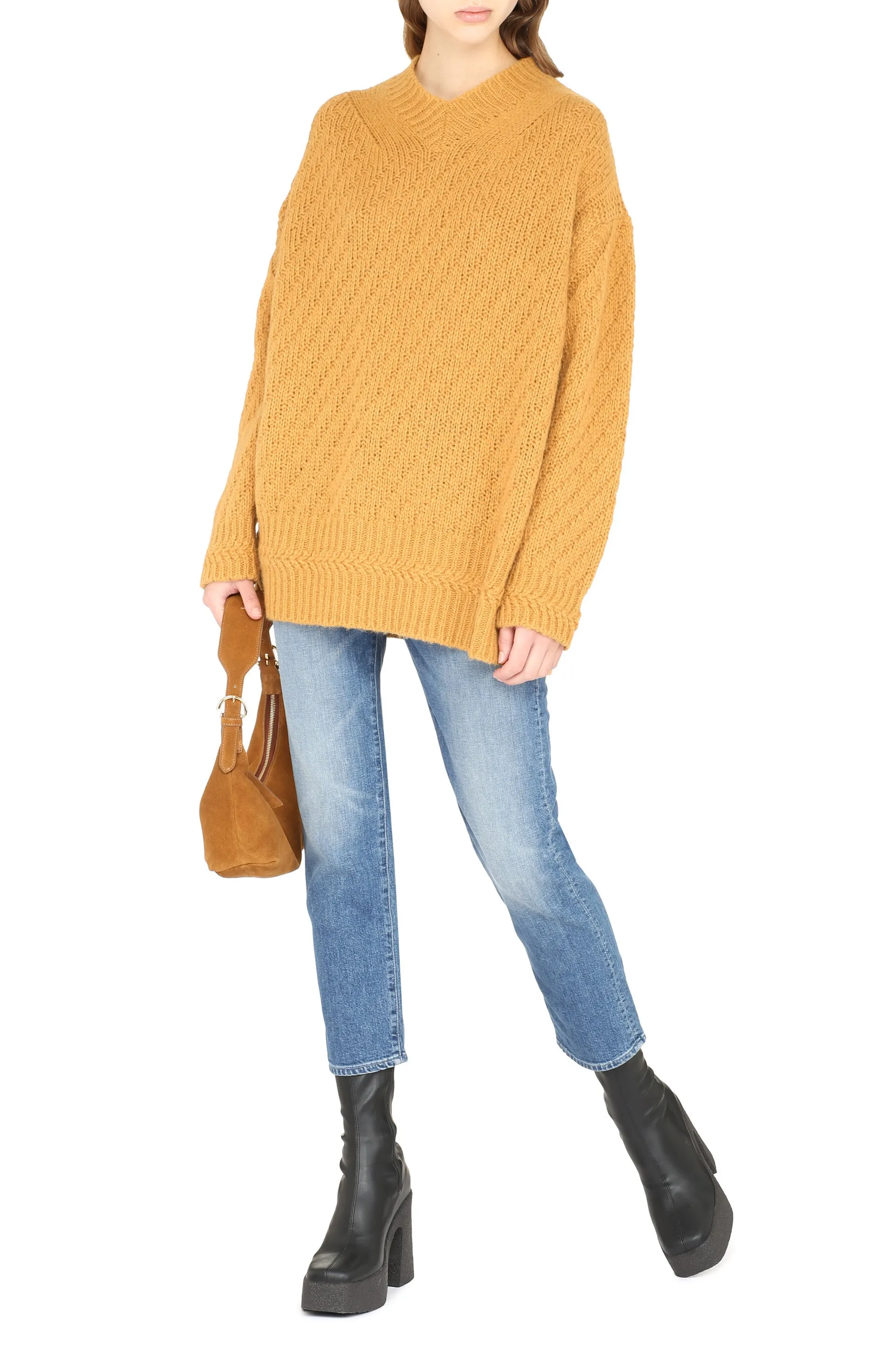 Stella McCartney Oversized V-Neck Sweater