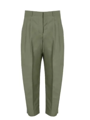 Stella McCartney Pleated Cropped Trousers